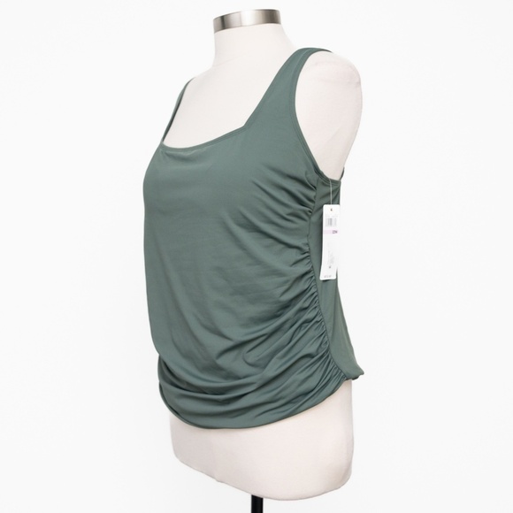 Anne Cole Swim. Square Neck Tankini Top. - Picture 8 of 9